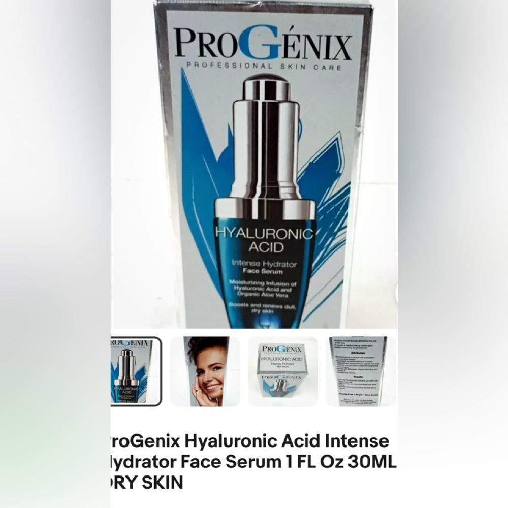 progenix hyaluronic acid intense hydrator face serum 1 ounce